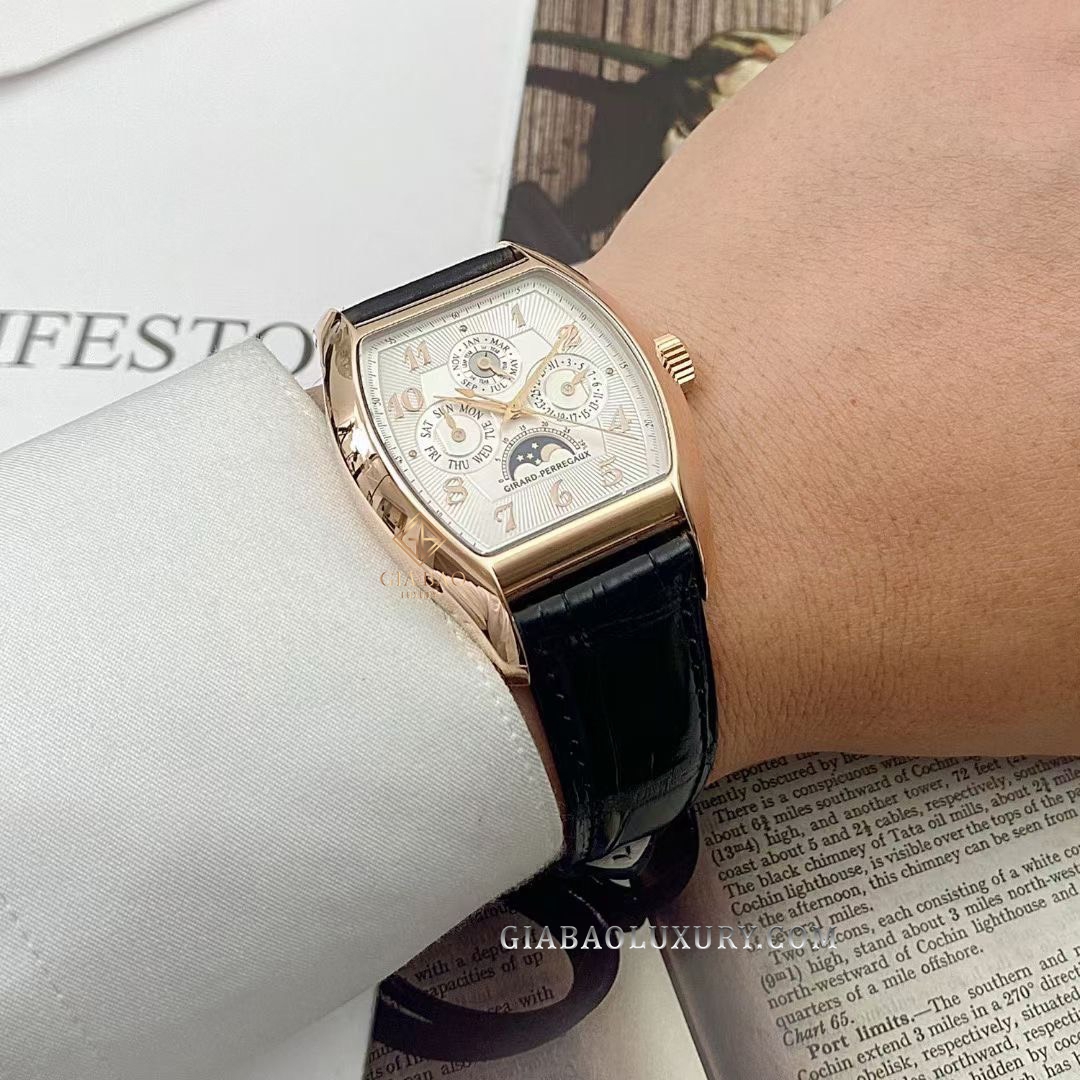 Đồng Hồ Girard - Perrgaux Richeville Perpetual Calendar 18k Rose Gold