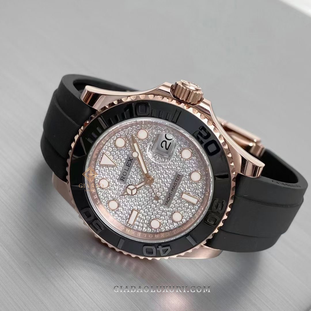 Đồng Hồ Rolex Yacht-Master 116655 Mặt Số Khảm Kim Cương