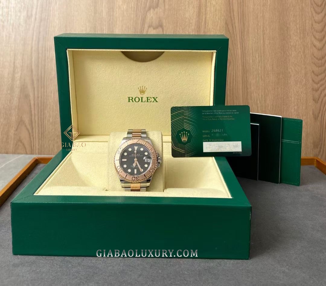 Đồng Hồ Rolex Yacht Master 268621 Mặt Số Đen