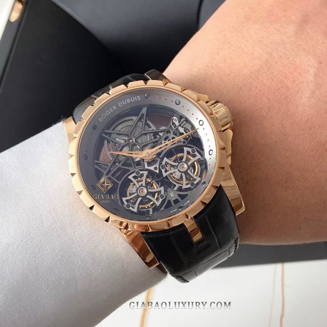 Đồng Hồ Roger Dubuis Skeleton Double Flying Tourbillon RDDBEX0283