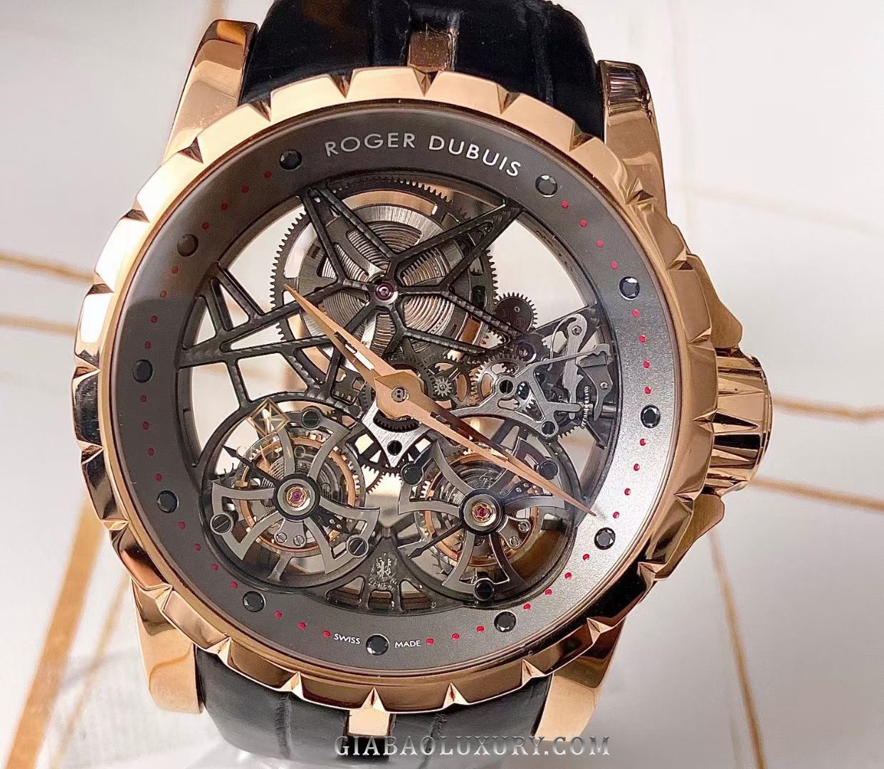 Đồng Hồ Roger Dubuis Skeleton Double Flying Tourbillon RDDBEX0283