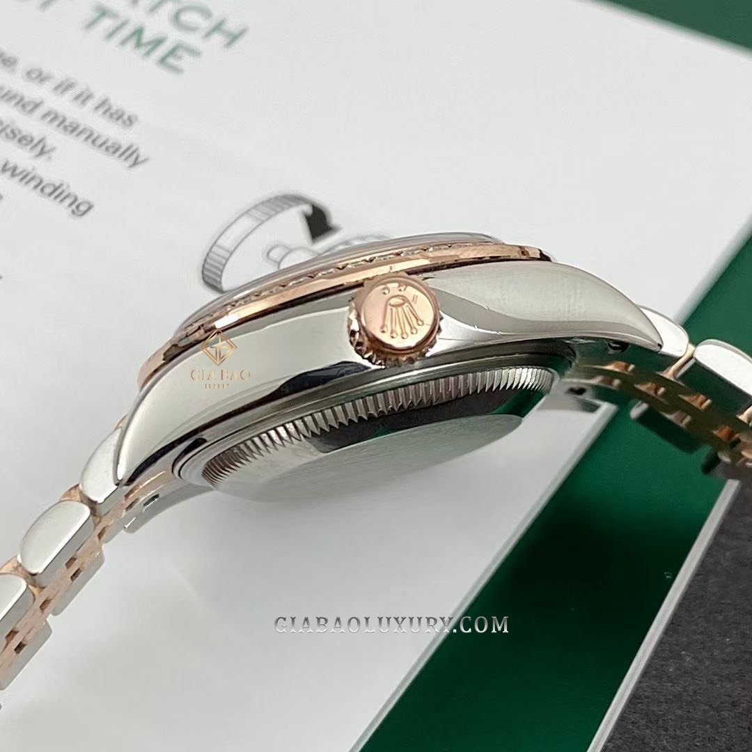 Đồng Hồ Rolex Lady-Datejust 279381RBR Mặt Số Tím Nạm Kim Cương