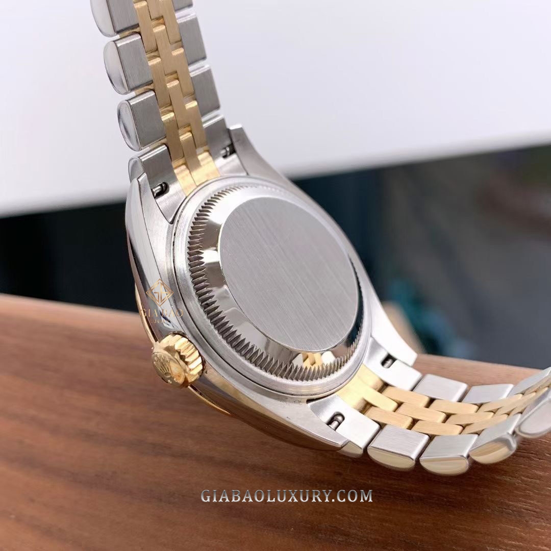 Đồng Hồ Rolex Lady-Datejust 28 279383RBR Mặt Số Bạc Nạm Kim Cương