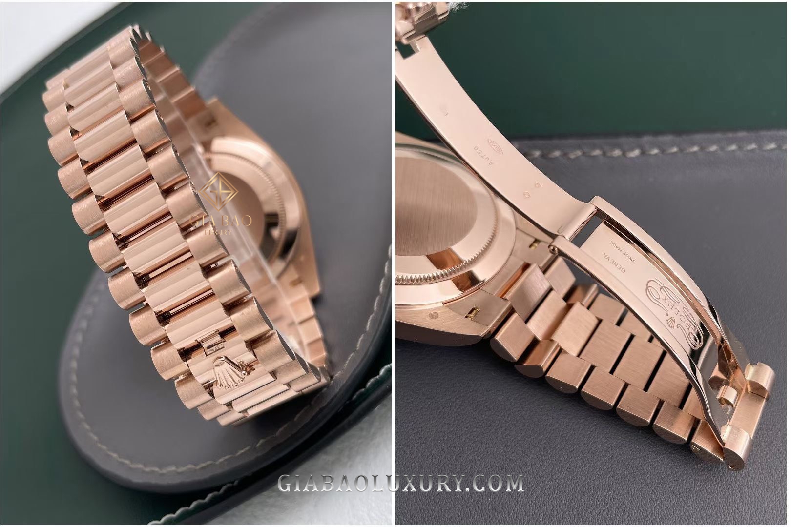 Đồng Hồ Rolex Day-Date 40 228345RBR Mặt Số Xanh Olive