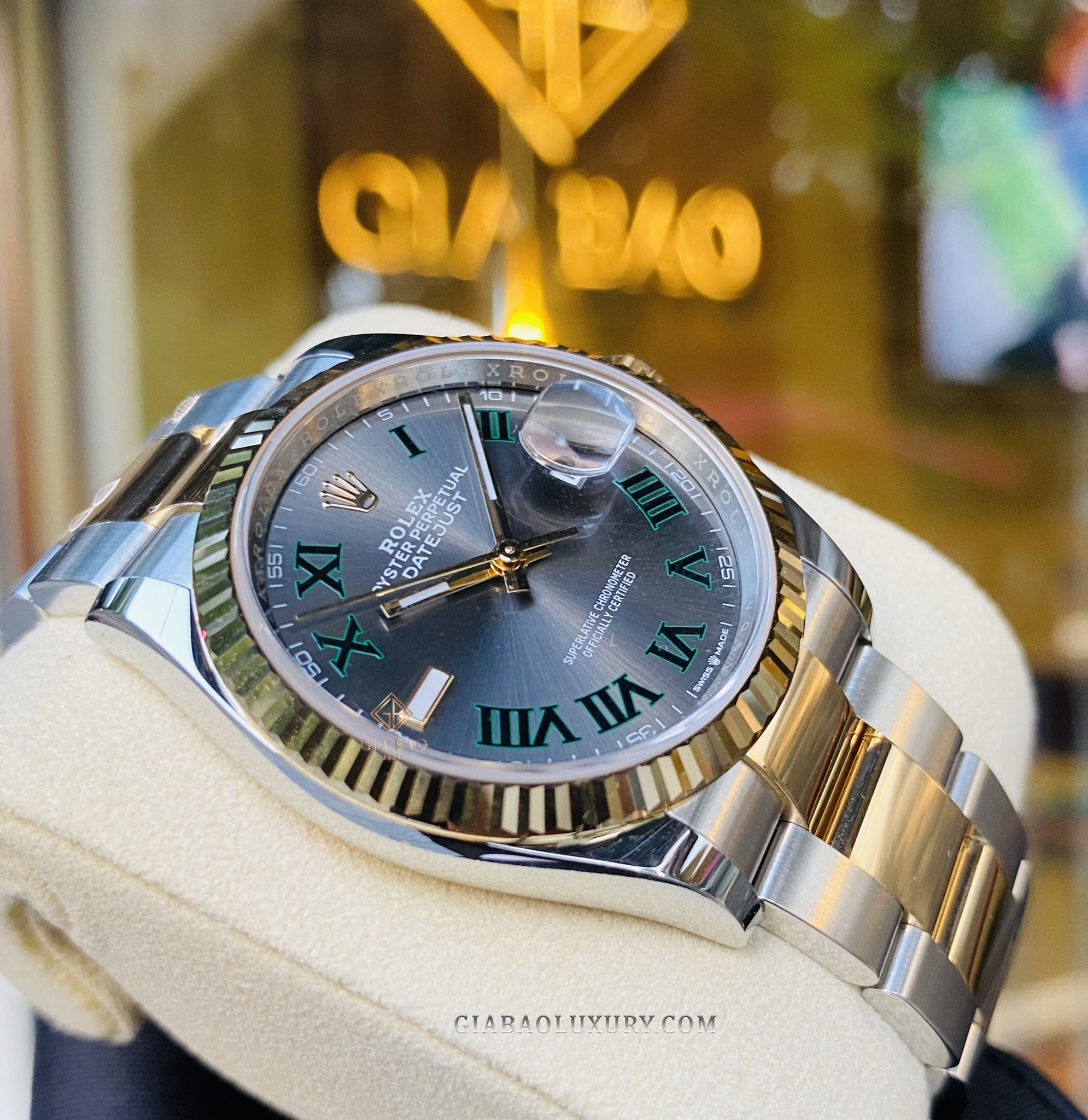 Đồng Hồ Rolex Datejust 36 126233 Mặt Số Slate Cọc Số La Mã Dây Đeo Oyster