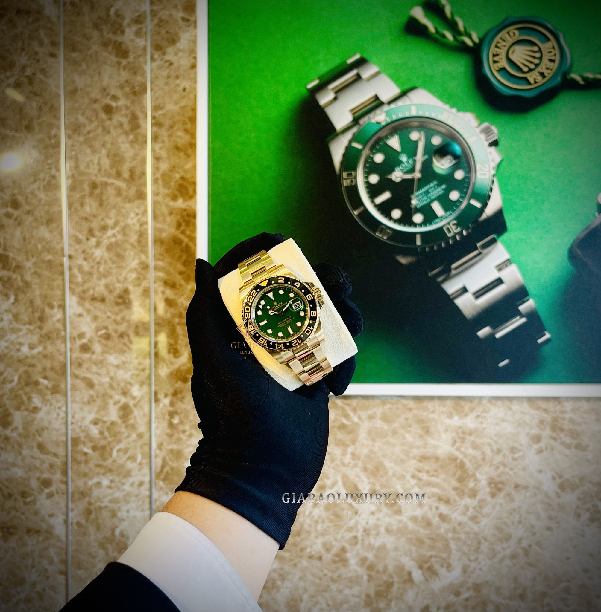 Đồng Hồ Rolex GMT Master II 116718LN Mặt Số Xanh Lá