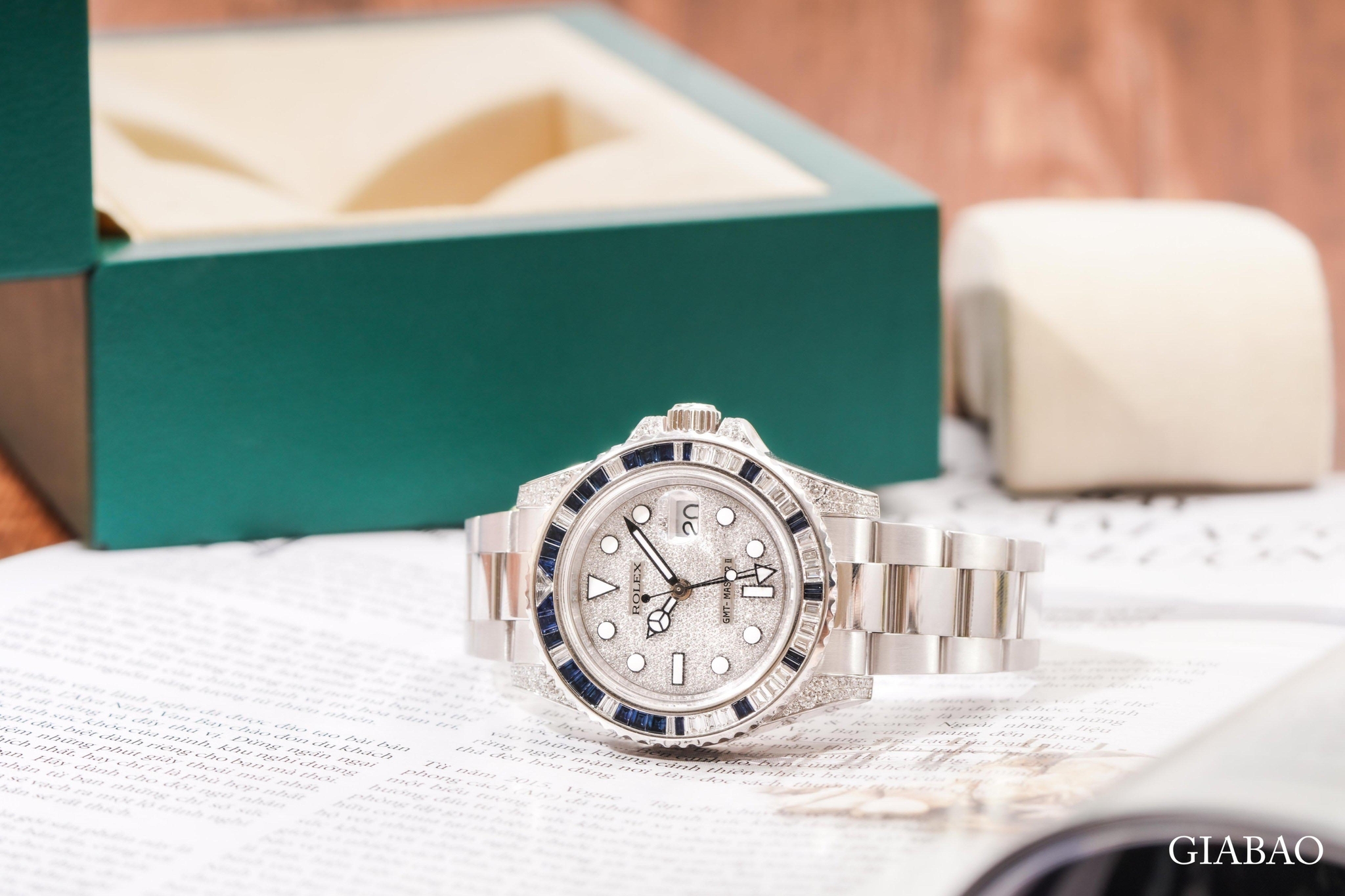 Đồng Hồ Rolex GMT-Master II 116759SA Nạm Kim Cương