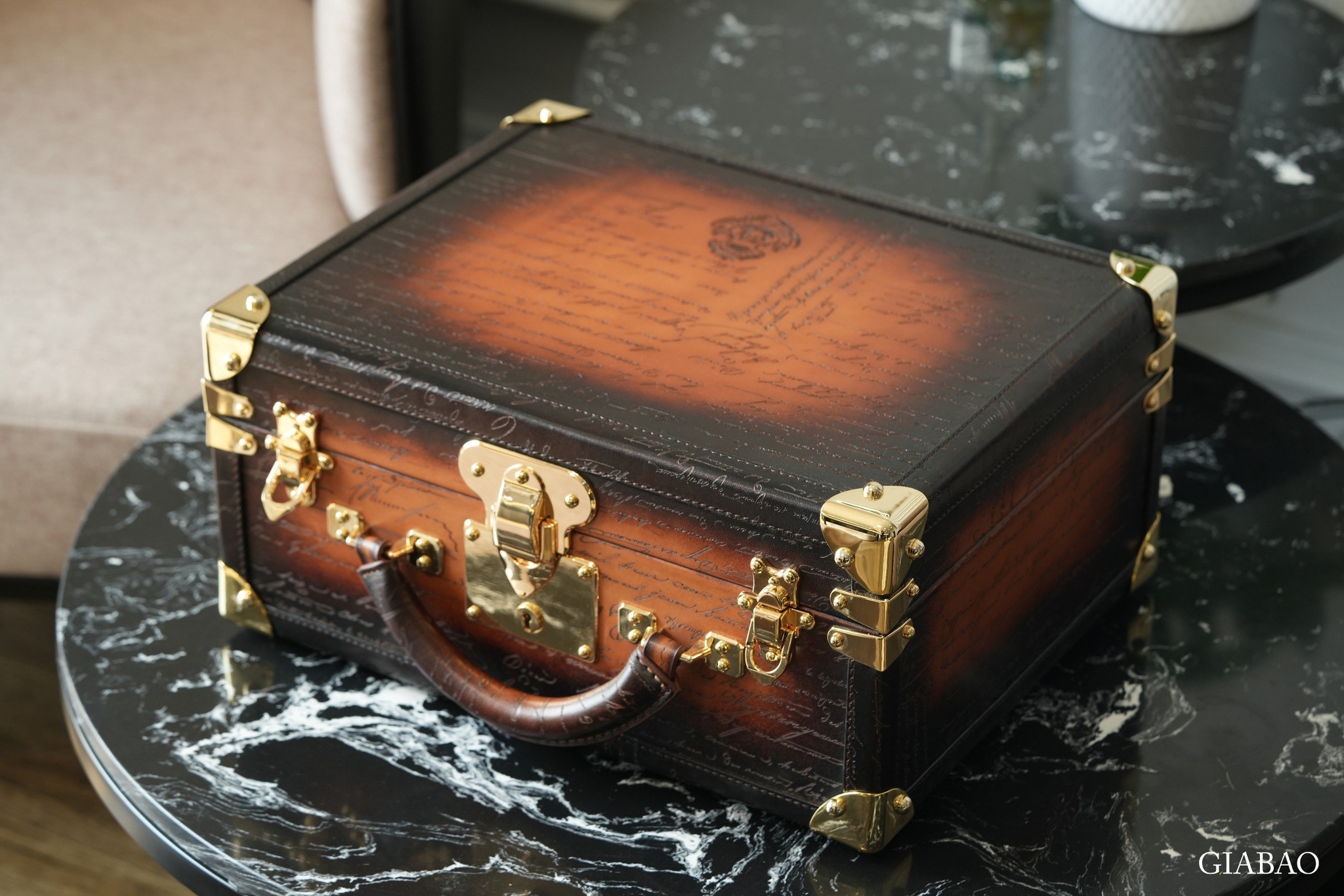 Hộp đựng đồng hồ Bosphorus Leather PARCHMENT PATINA LIGHT TAN 20 Ngăn
