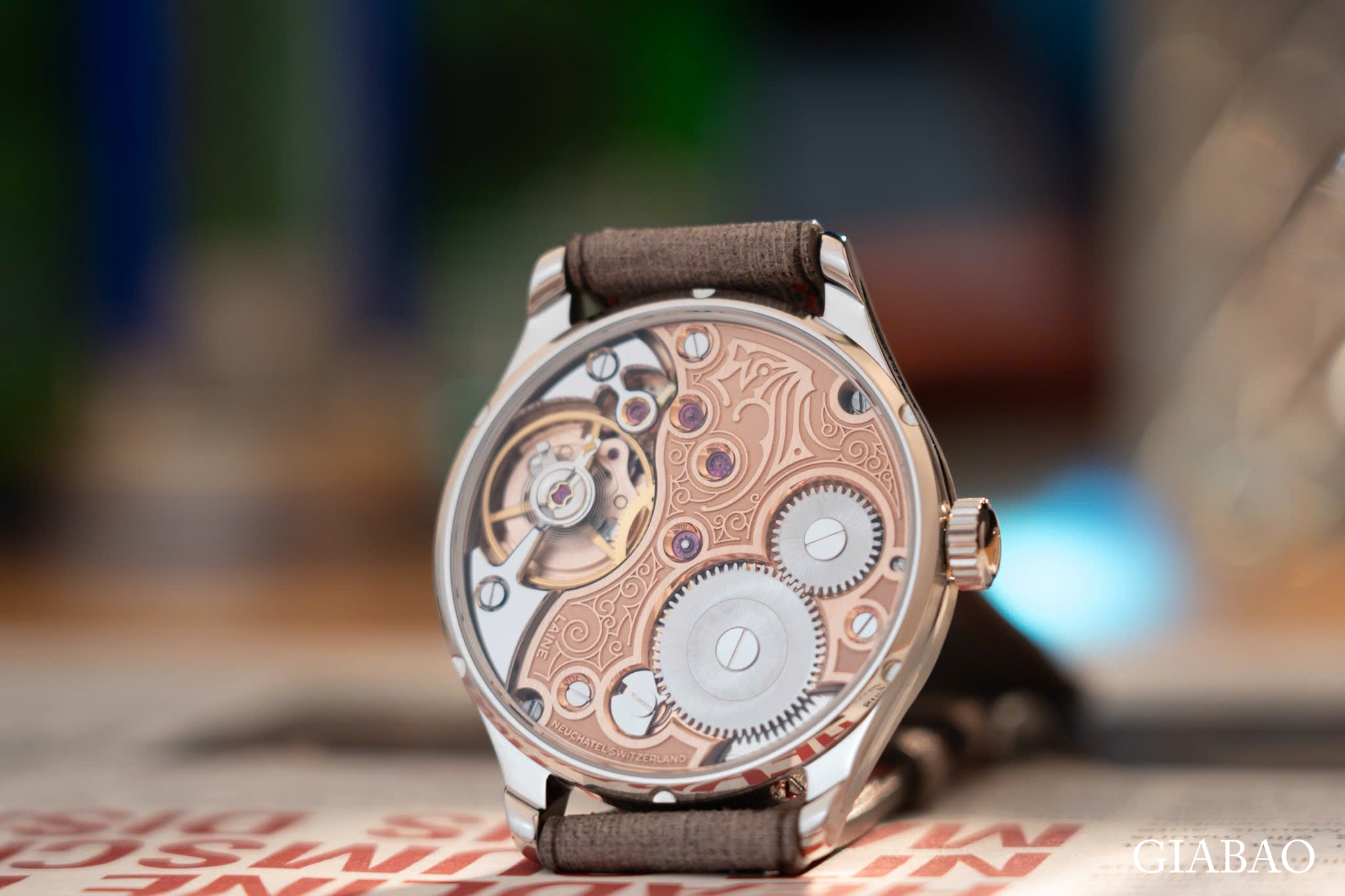 Đồng Hồ Laine G3 Mặt Số Họa Tiết Guilloche