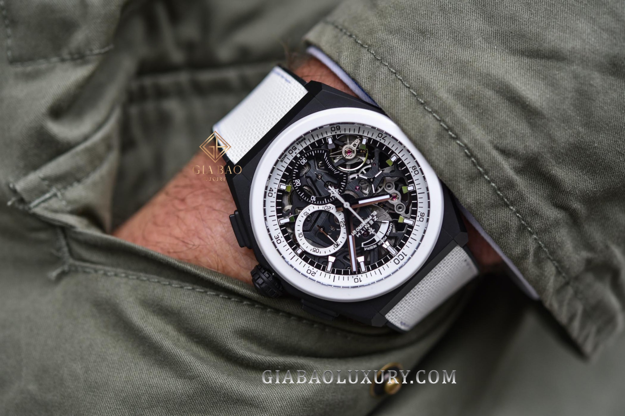 Đồng Hồ Zenith Defy El Primero 21 Black & White 49.9007.9004/11.R923