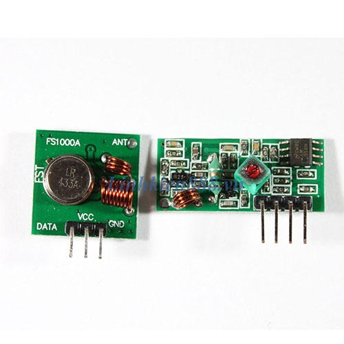 Bộ kit thu phát 433Mhz FS1000A gồm module thu và module phát Linh Kiện 888