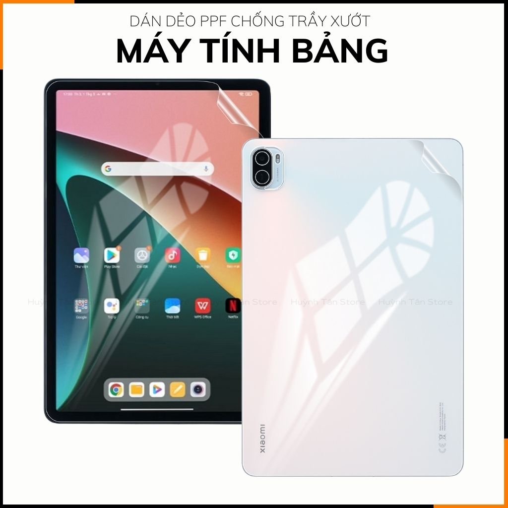 Dán dẻo PPF máy tính bảng xiaomi, huawei, oppo, lenovo, google, microsoft, vivo full body và camera trong suốt hoặc nhám chống trầy xướt, bảo vệ phụ kiện điện thoại huỳnh tân store