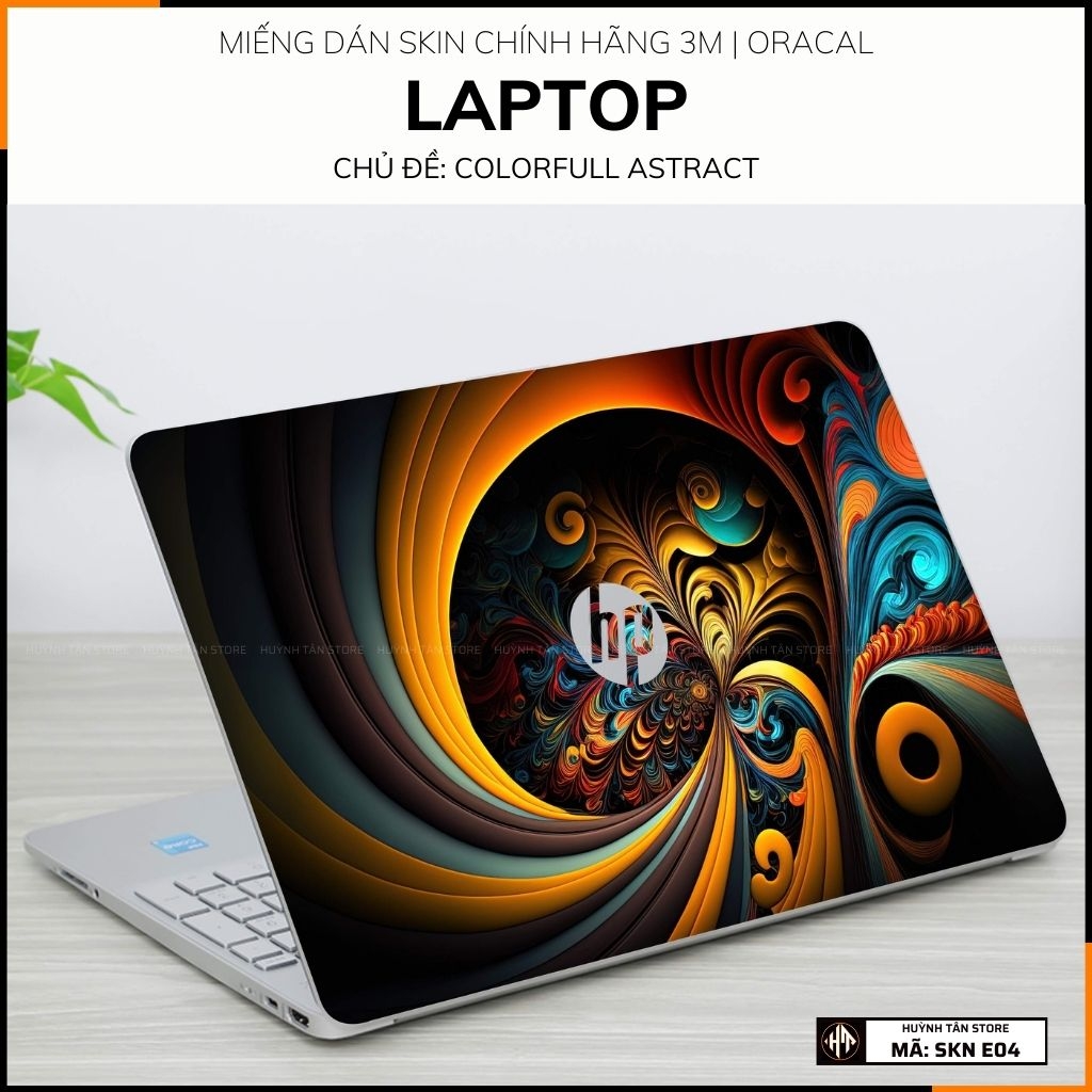 Dán skin laptop asus, dell , acer, hp, msi chính hãng ORAFOL nhập khẩu ĐỨC - SKIN 3M - LAPTOP - COLORFULL ASTRACT - SKN E04 phụ kiện điện thoại huỳnh tân store