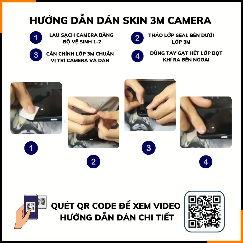 Miếng dán camera oneplus 12 skin 3m chính hãng từ USA chống trầy xướt mua 1 tặng 1 phụ kiện huỳnh tân store