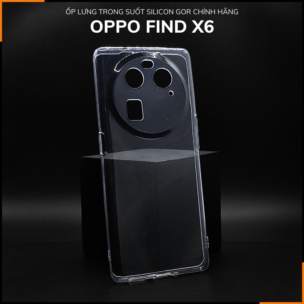Ốp lưng oppo find x6 silicon GOR trong suốt chính hãng bảo vệ camera phụ kiện huỳnh tân store
