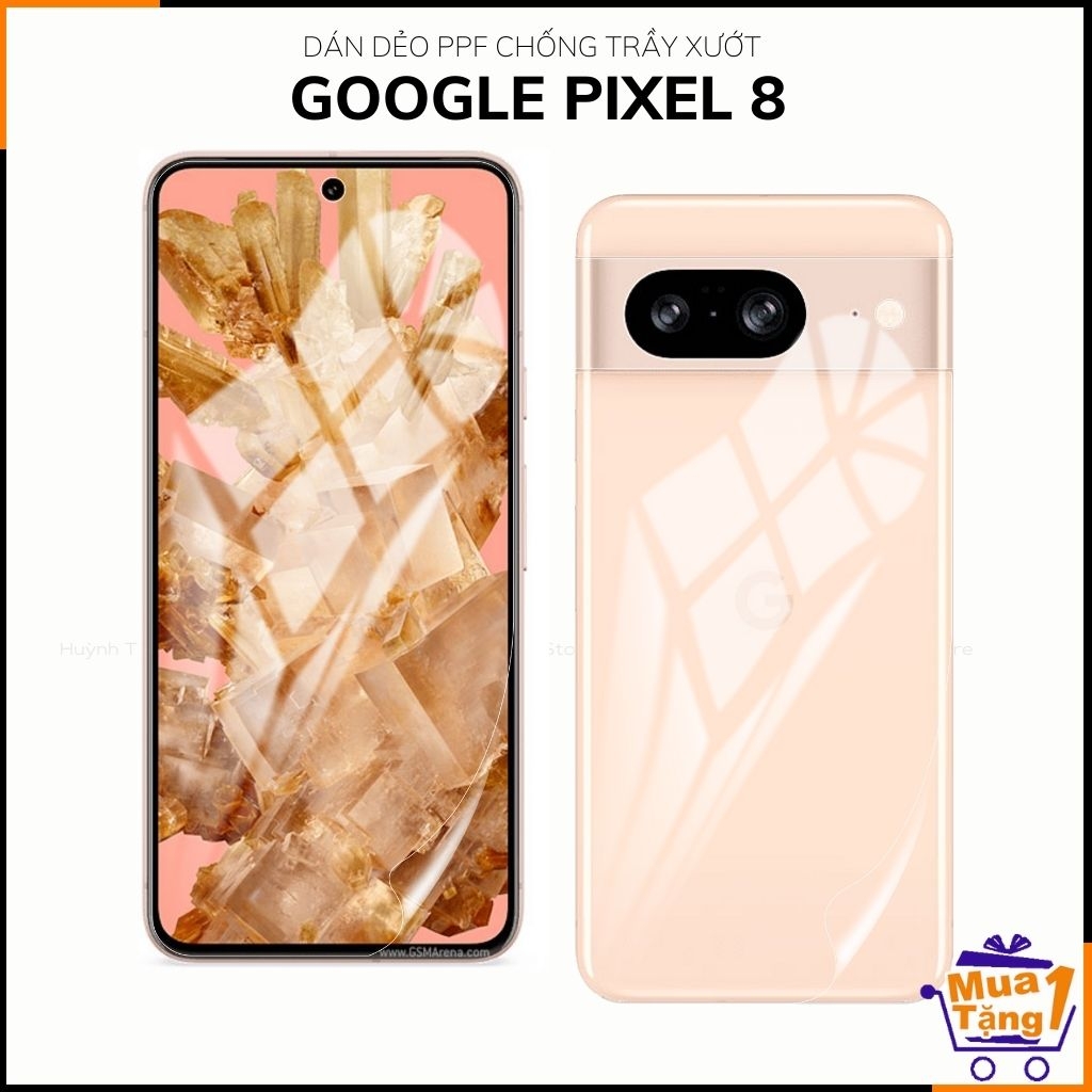 Dán dẻo ppf google pixel 8 trong suốt hoặc nhám chống bám vân tay bảo vệ camera mua 1 tặng 1 phụ kiện điện thoại huỳnh tân store