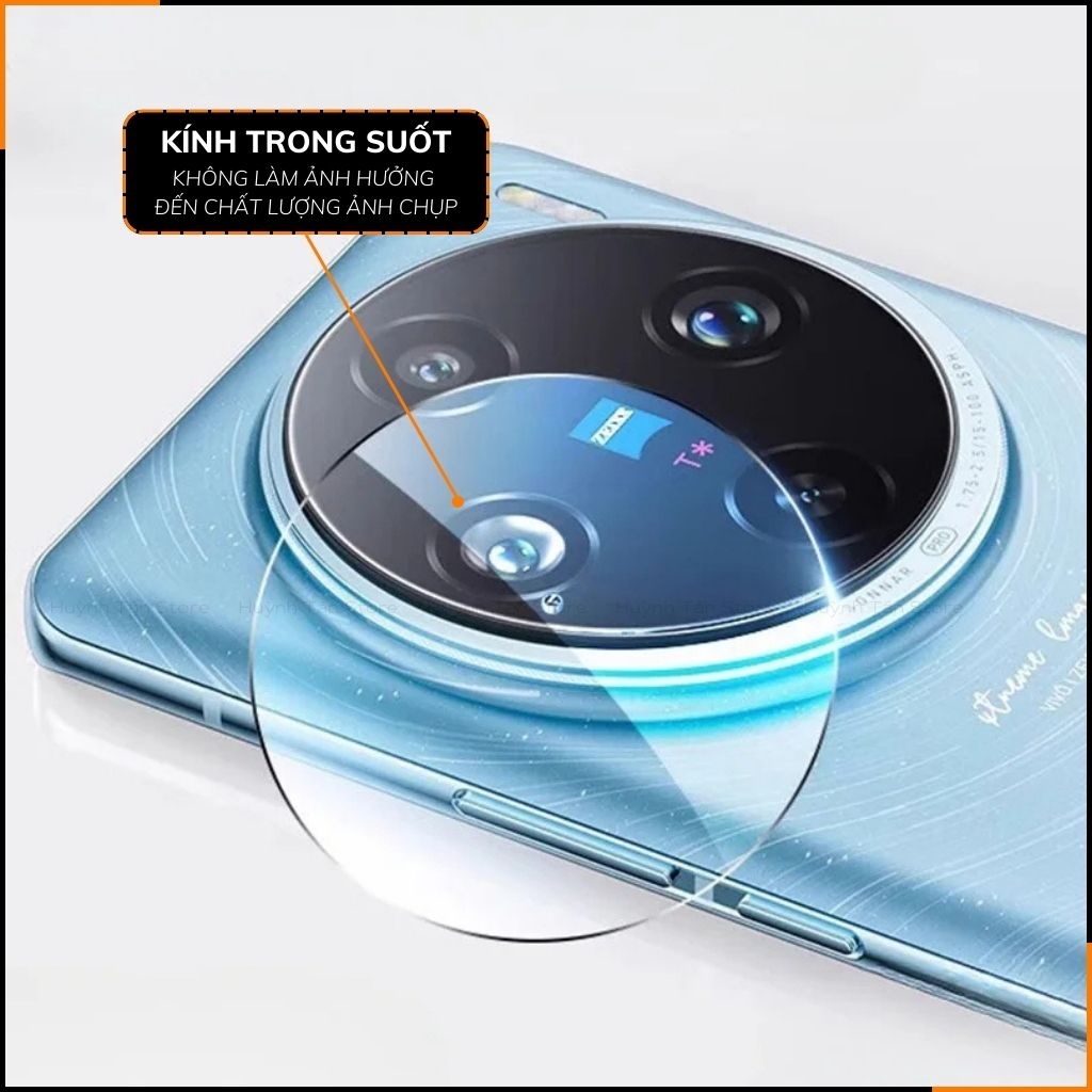 Kính cường lực camera vivo x100 pro trong suốt bảo vệ cụm camera phụ kiện huỳnh tân store