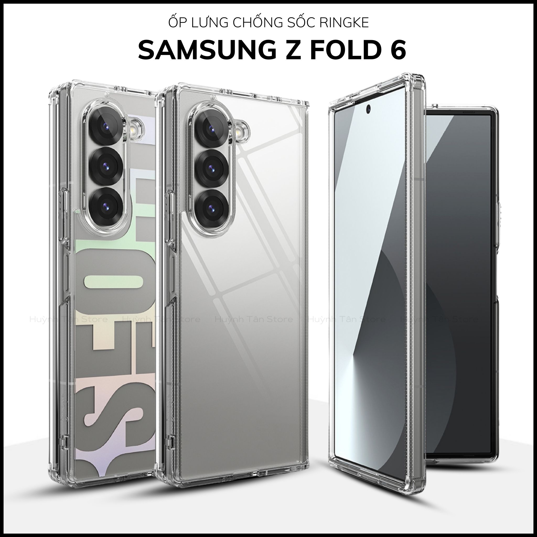 Ốp lưng z fold 6 RINGKE chính hãng trong suốt chống sốc FUSION X chống ố vàng phụ kiện huỳnh tân store