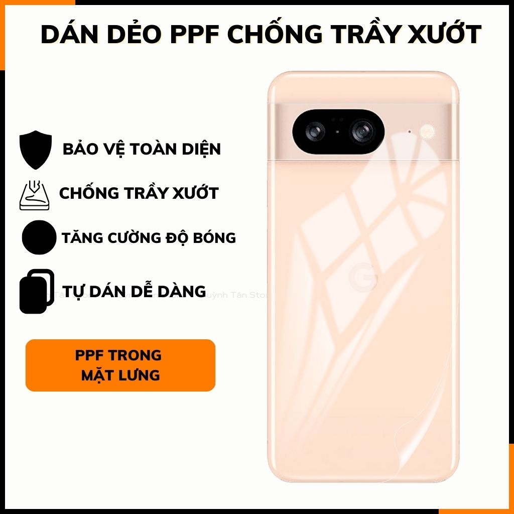 Dán dẻo ppf google pixel 8 trong suốt hoặc nhám chống bám vân tay bảo vệ camera mua 1 tặng 1 phụ kiện điện thoại huỳnh tân store