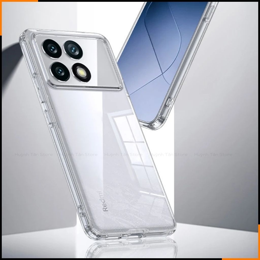 Ốp lưng xiaomi redmi k70 k70 pro chống sốc CLEAR COLOR VER 4 trong suốt không ố vàng bảo vệ camera phụ kiện huỳnh tân store