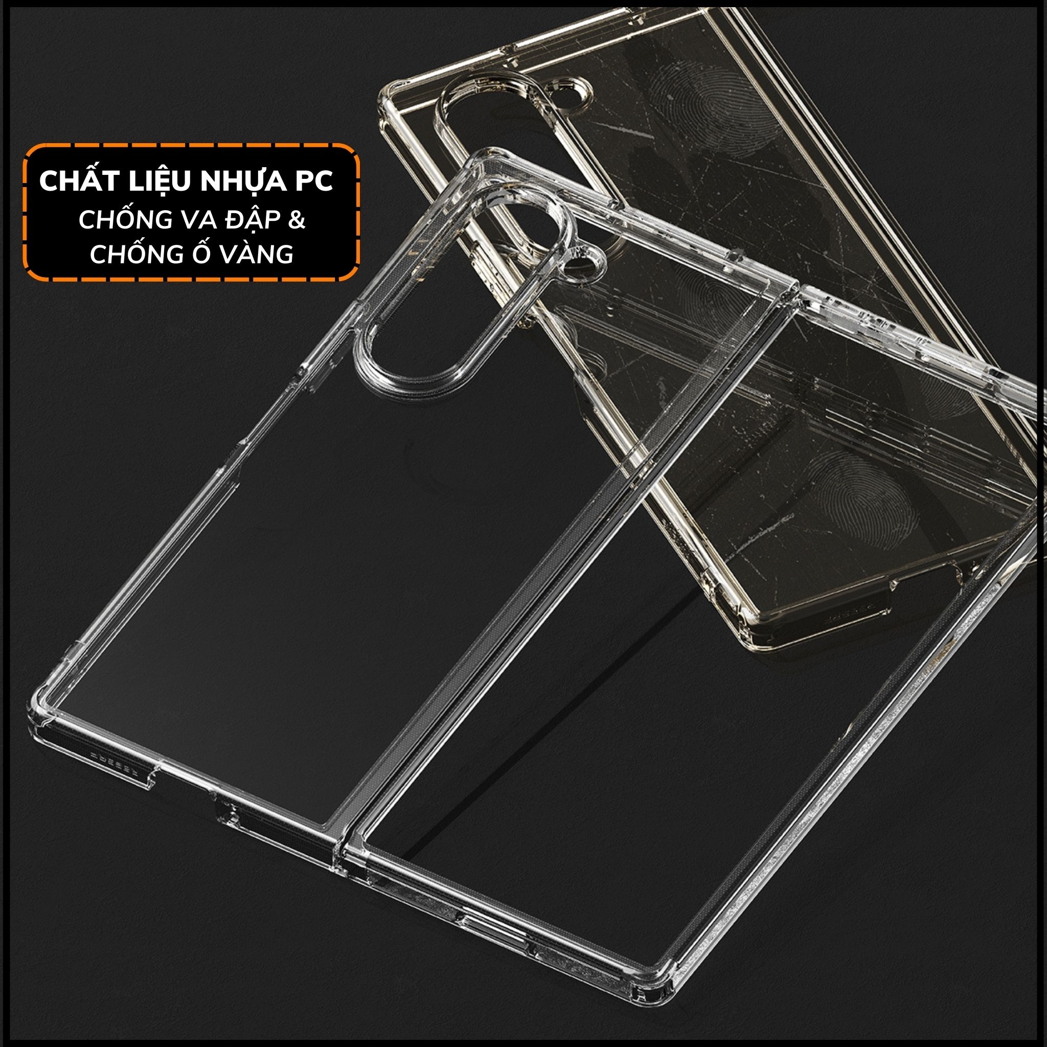 Ốp lưng z fold 6 RINGKE chính hãng trong suốt chống sốc FUSION X chống ố vàng phụ kiện huỳnh tân store