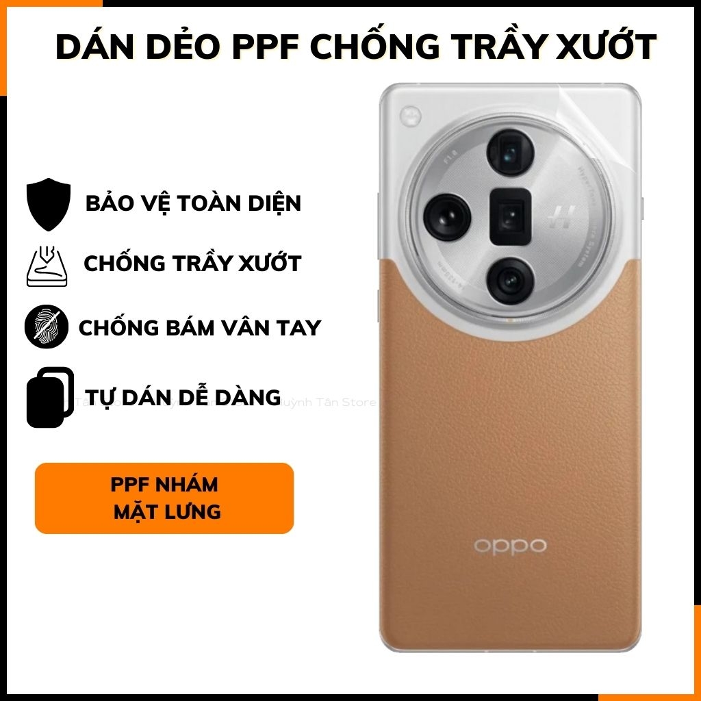 Dán dẻo ppf oppo find x7 ultra trong suốt hoặc nhám chống bám vân tay bảo vệ camera mua 1 tặng 1 phụ kiện điện thoại huỳnh tân store