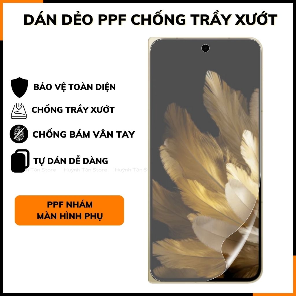 Dán dẻo ppf oppo find n3 trong suốt hoặc nhám chống bám vân tay bảo vệ camera mua 1 tặng 1 phụ kiện điện thoại huỳnh tân store