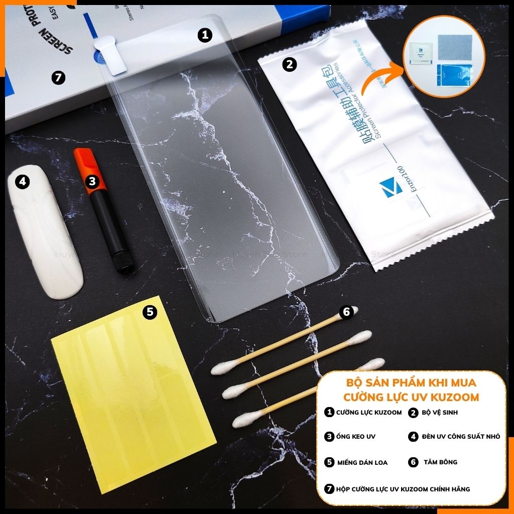 Cường lực xiaomi redmi note 13 pro plus UV trong suốt keo lỏng chính hãng kuzoom chống va đập vân tay nhạy phụ kiện huỳnh tân store