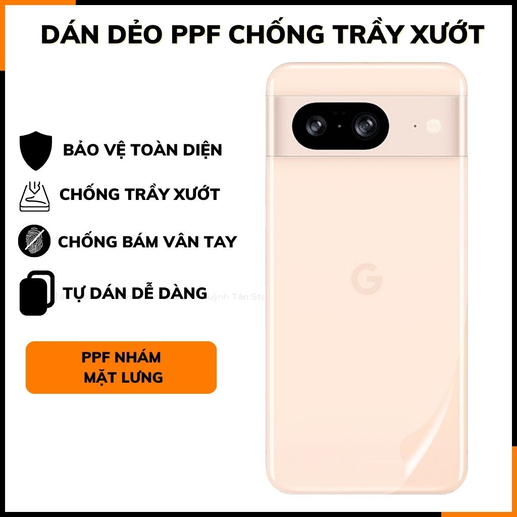 Dán dẻo ppf google pixel 8 trong suốt hoặc nhám chống bám vân tay bảo vệ camera mua 1 tặng 1 phụ kiện điện thoại huỳnh tân store