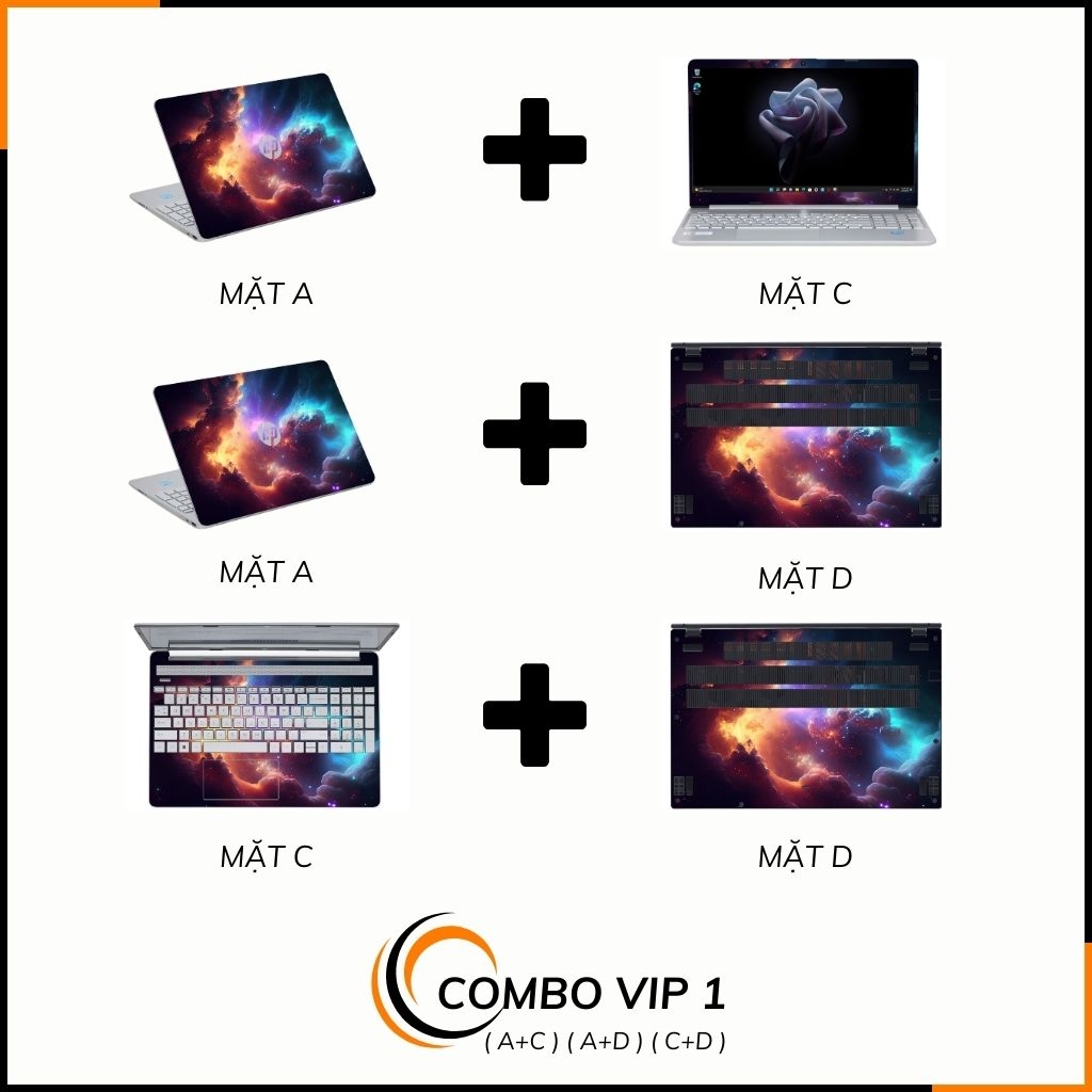 Dán skin laptop asus, dell , acer, hp, msi chính hãng ORAFOL nhập khẩu ĐỨC - SKIN 3M - LAPTOP - GALAXY - SKN D01 phụ kiện điện thoại huỳnh tân store