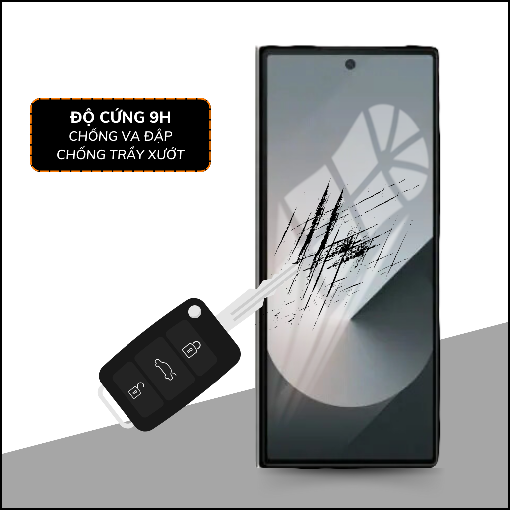 Cường lực Z Fold 6 trong suốt full màn hình chống bám vân tay chính hãng KUZOOM phụ kiện điện thoại Huỳnh Tân Store