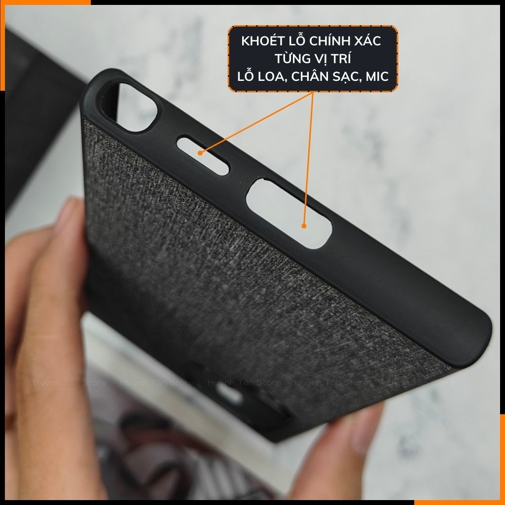 Ốp lưng samsung s24 ultra chống vân tay nhựa cứng viền đen giả vải JEAN 1 màu phụ kiện điện thoại huỳnh tân store