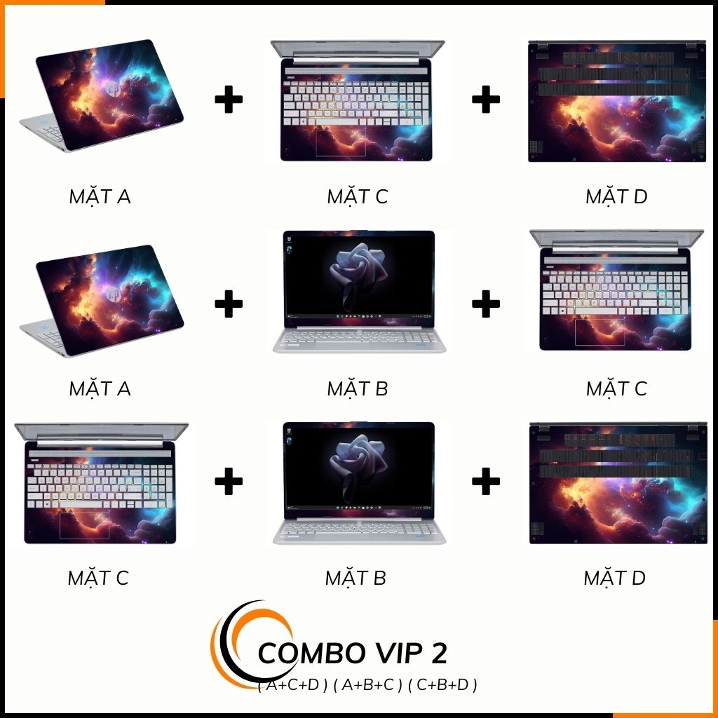 Dán skin laptop asus, dell , acer, hp, msi chính hãng ORAFOL nhập khẩu ĐỨC - SKIN 3M - LAPTOP - GALAXY - SKN D01 phụ kiện điện thoại huỳnh tân store