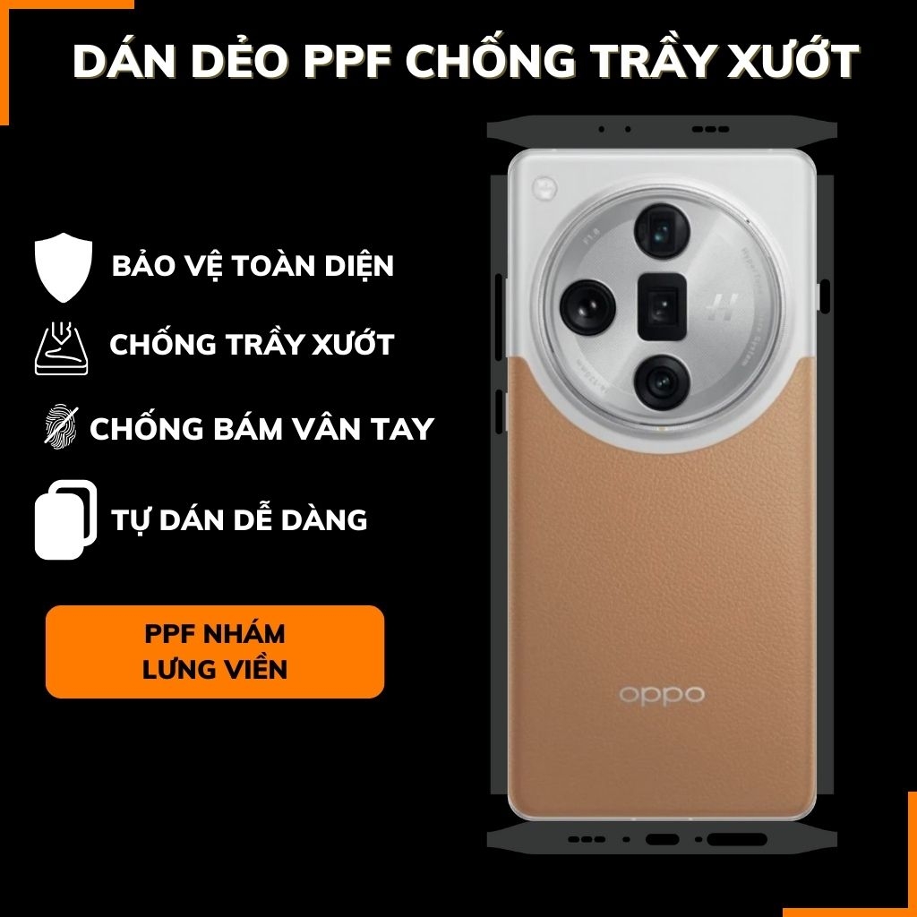 Dán dẻo ppf oppo find x7 ultra trong suốt hoặc nhám chống bám vân tay bảo vệ camera mua 1 tặng 1 phụ kiện điện thoại huỳnh tân store