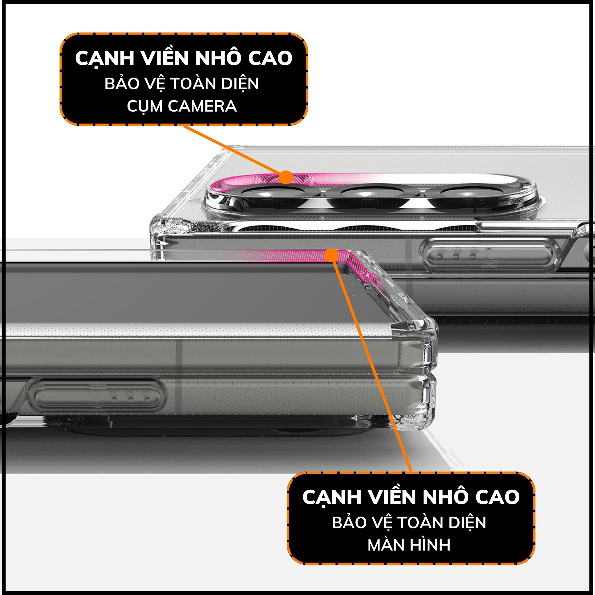 Ốp lưng z fold 6 RINGKE chính hãng trong suốt chống sốc FUSION X chống ố vàng phụ kiện huỳnh tân store