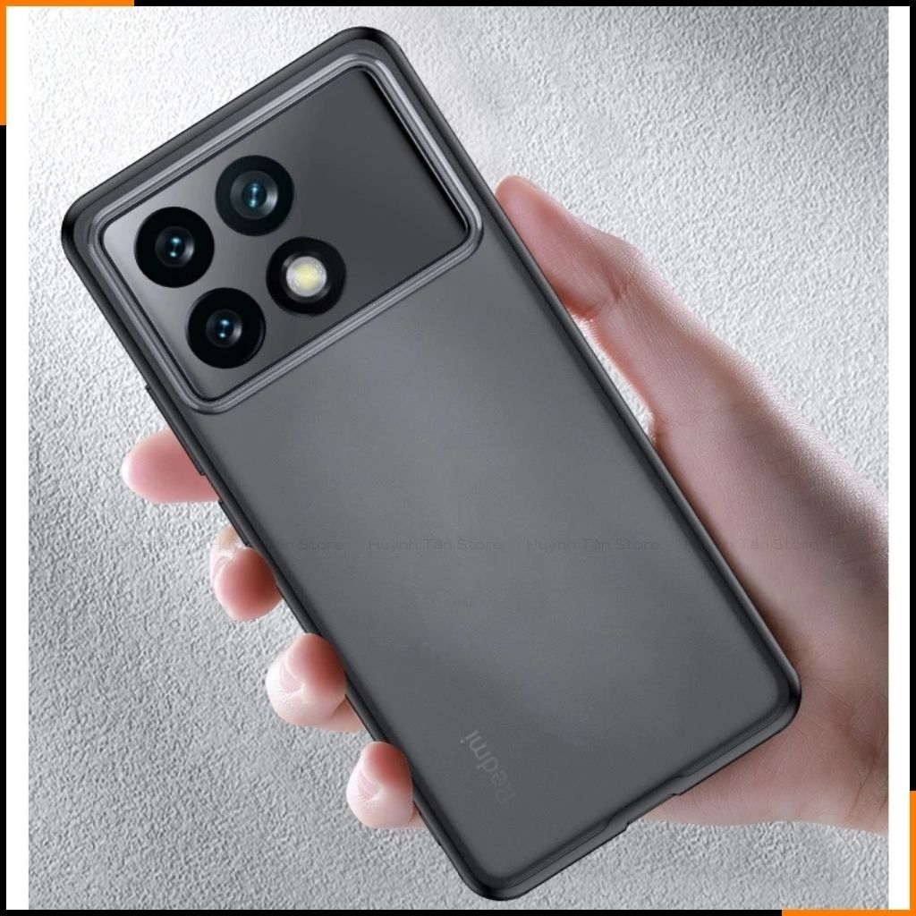 Ốp lưng xiaomi redmi k70 k70 pro chống sốc chống vân tay NHÁM VIỀN MÀU VER 2 bảo vệ camera phụ kiện huỳnh tân store