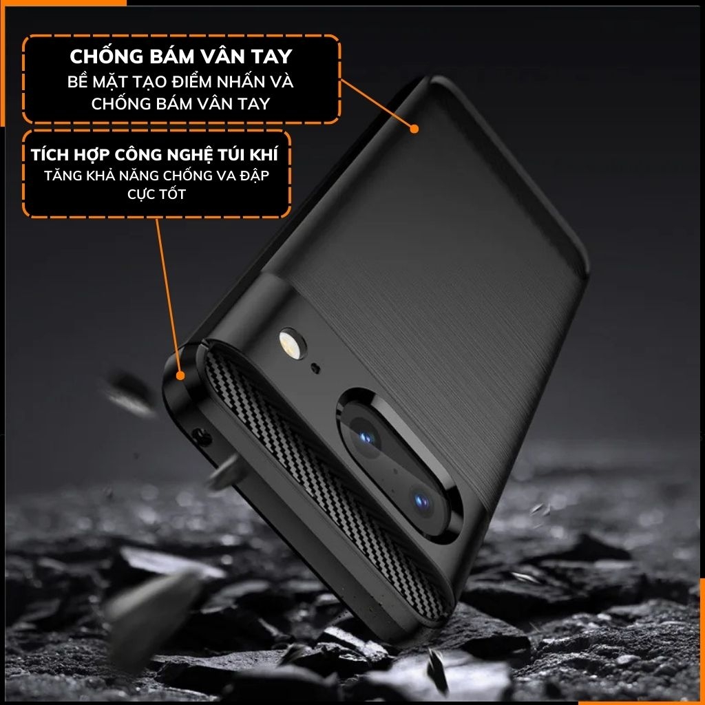Ốp lưng pixel 8 pro dẻo phay xướt chống bám vân tay bảo vệ camera phụ kiện điện thoại huỳnh tân store