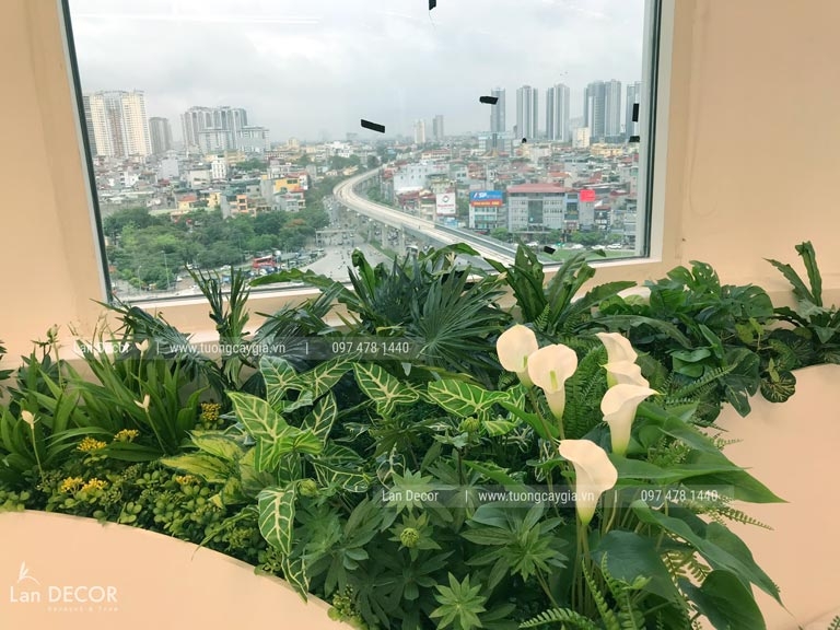 bục cây giả