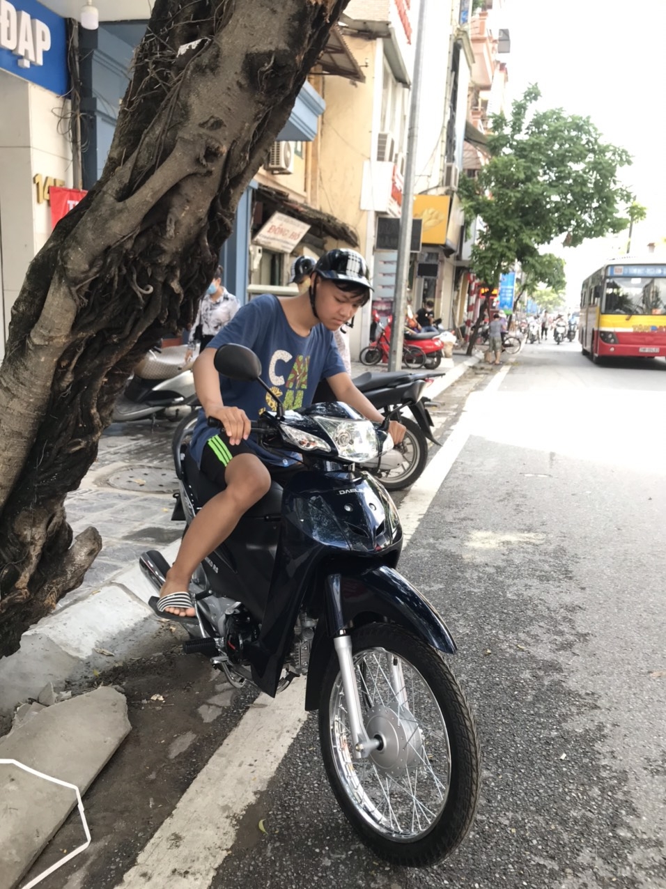 xe máy wave 50cc xanh cửu long - Xe điện Lan Anh