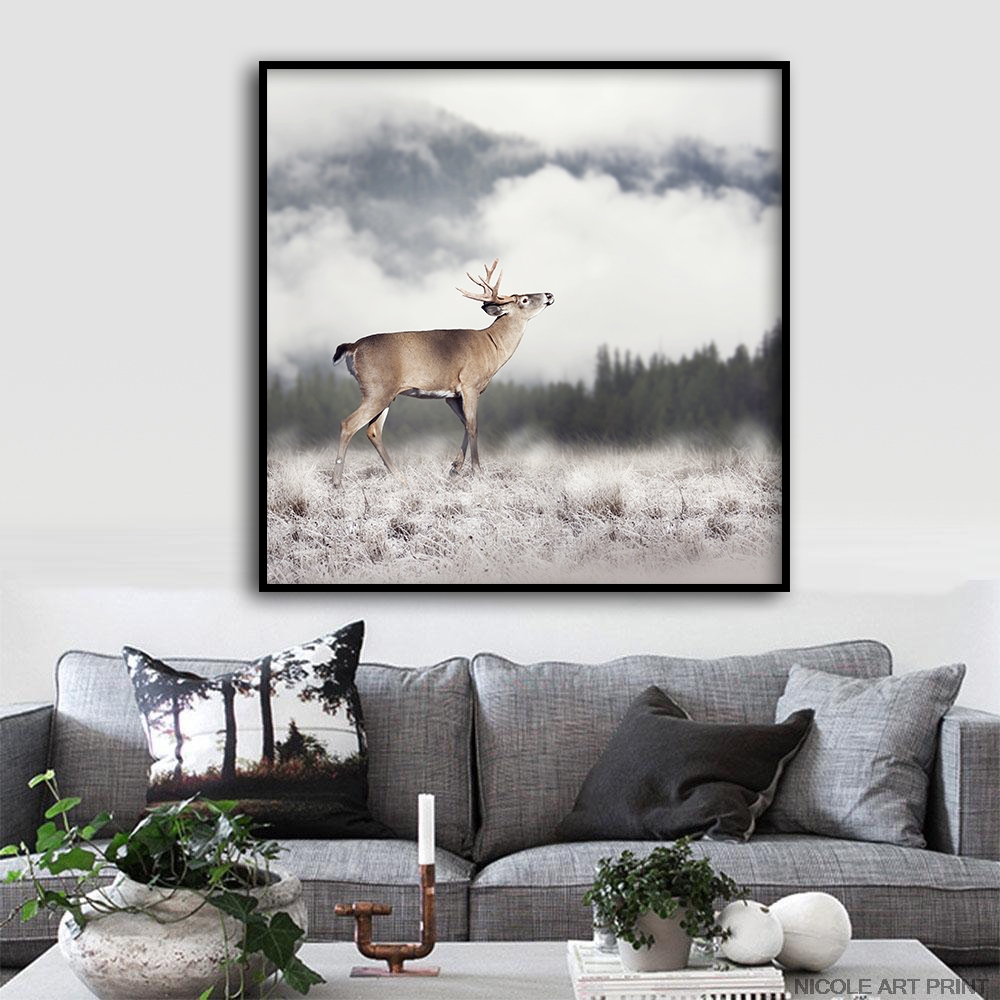 File Hình Gốc Tranh con hươu ADH-ART DREAM HOUSE