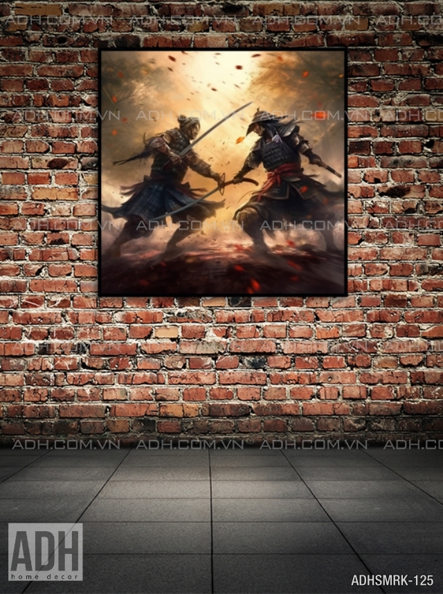 Tranh treo tường chiến binh Samurai Nhật Bản