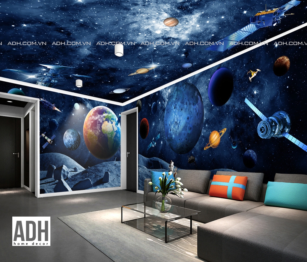 Tranh dán tường vũ trụ 15 ADH-ART DREAM HOUSE