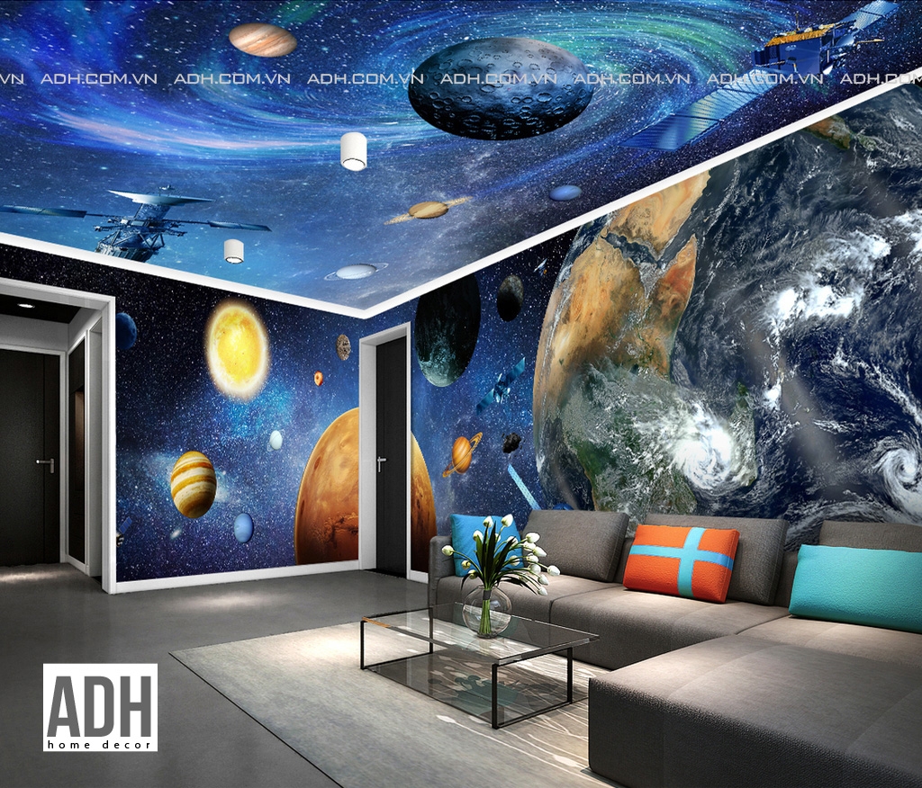 Tranh dán tường vũ trụ 16 ADH-ART DREAM HOUSE