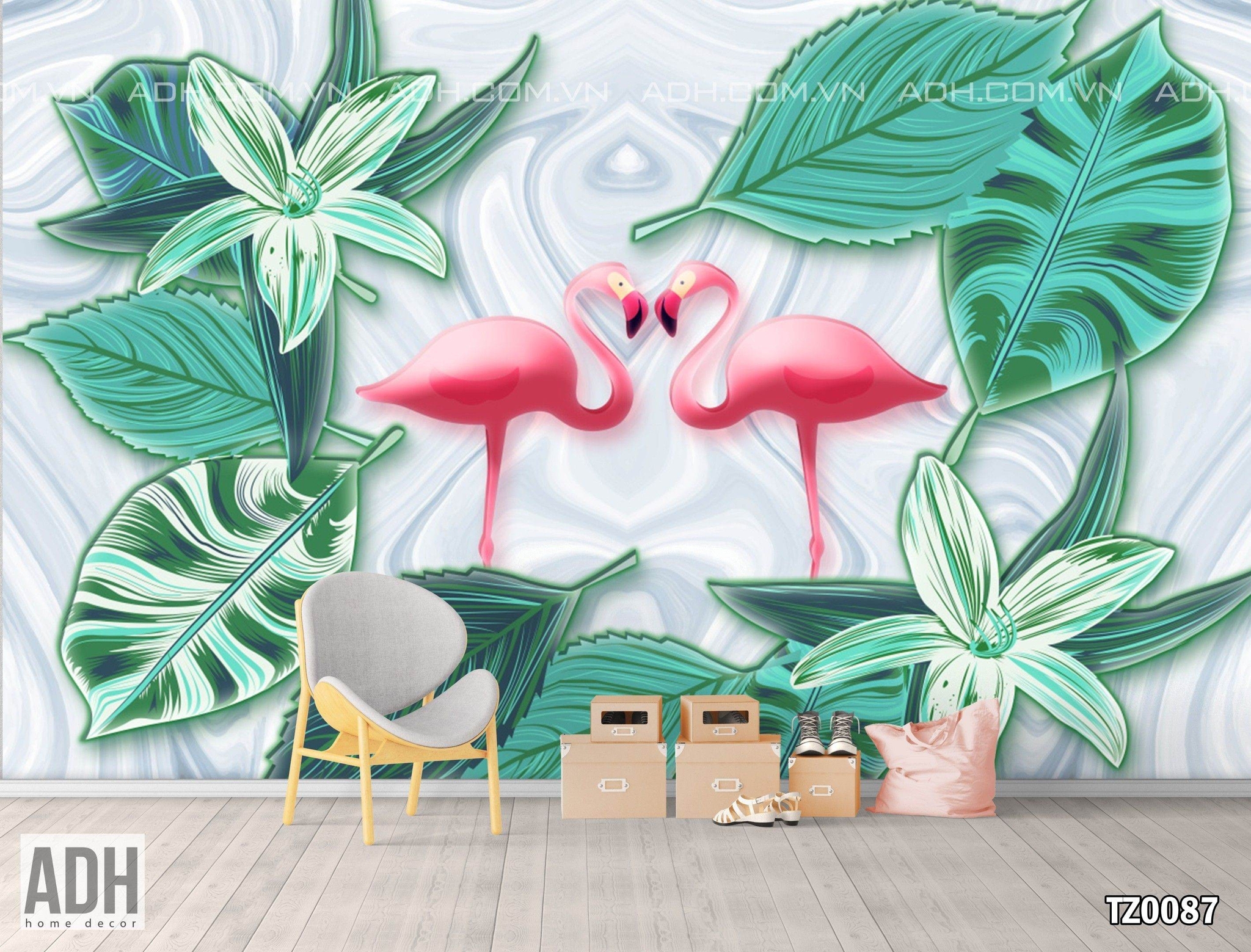 Tranh Dán Tường Flamingo TZ0087