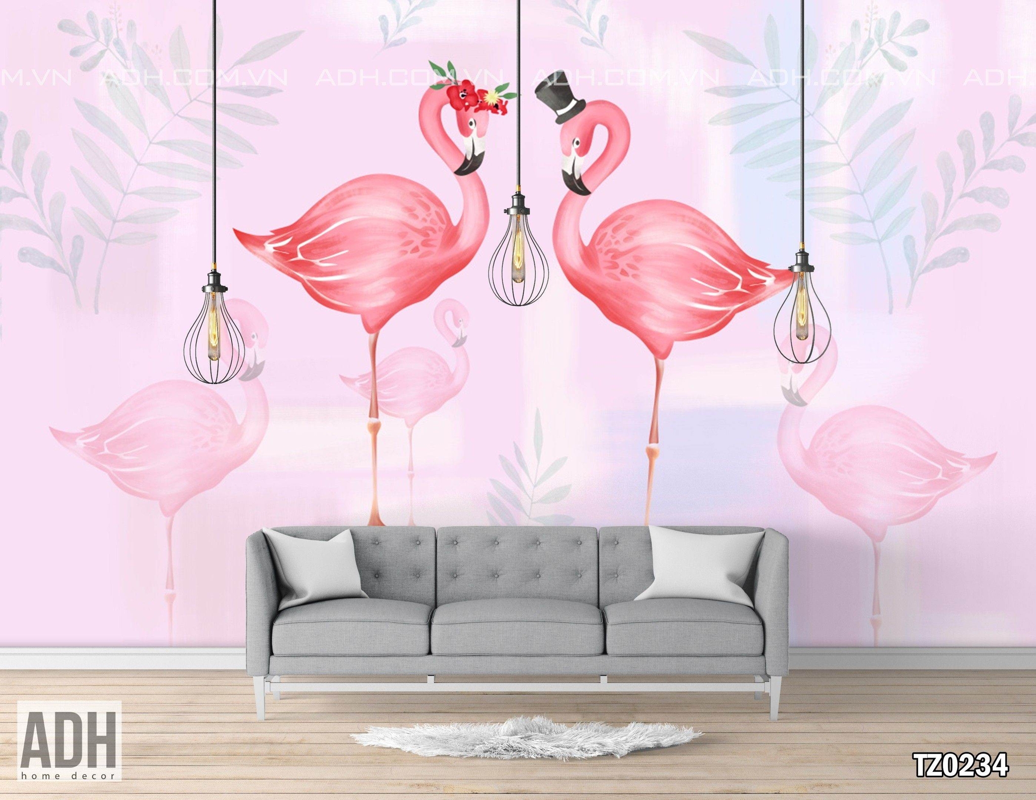 Tranh Dán Tường Flamingo TZ0234
