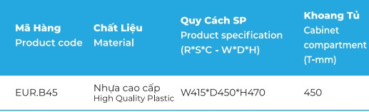 thung gao 3 khoang - THÙNG GẠO 3 KHOANG EURONOX EUR.B45 thùng gạo 3 khoang