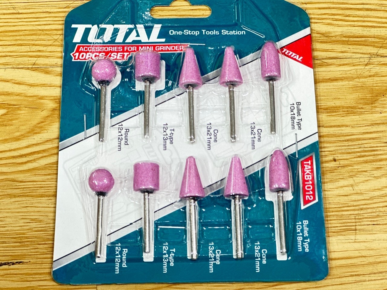 Bộ 10 linh kiện máy mài khuôn mini TOTAL TAKB1012