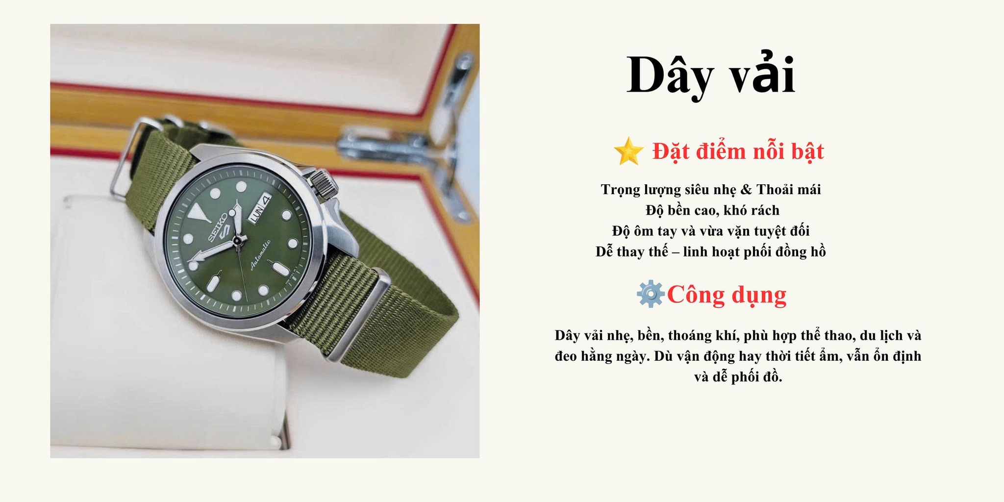 chất liệu dây vải