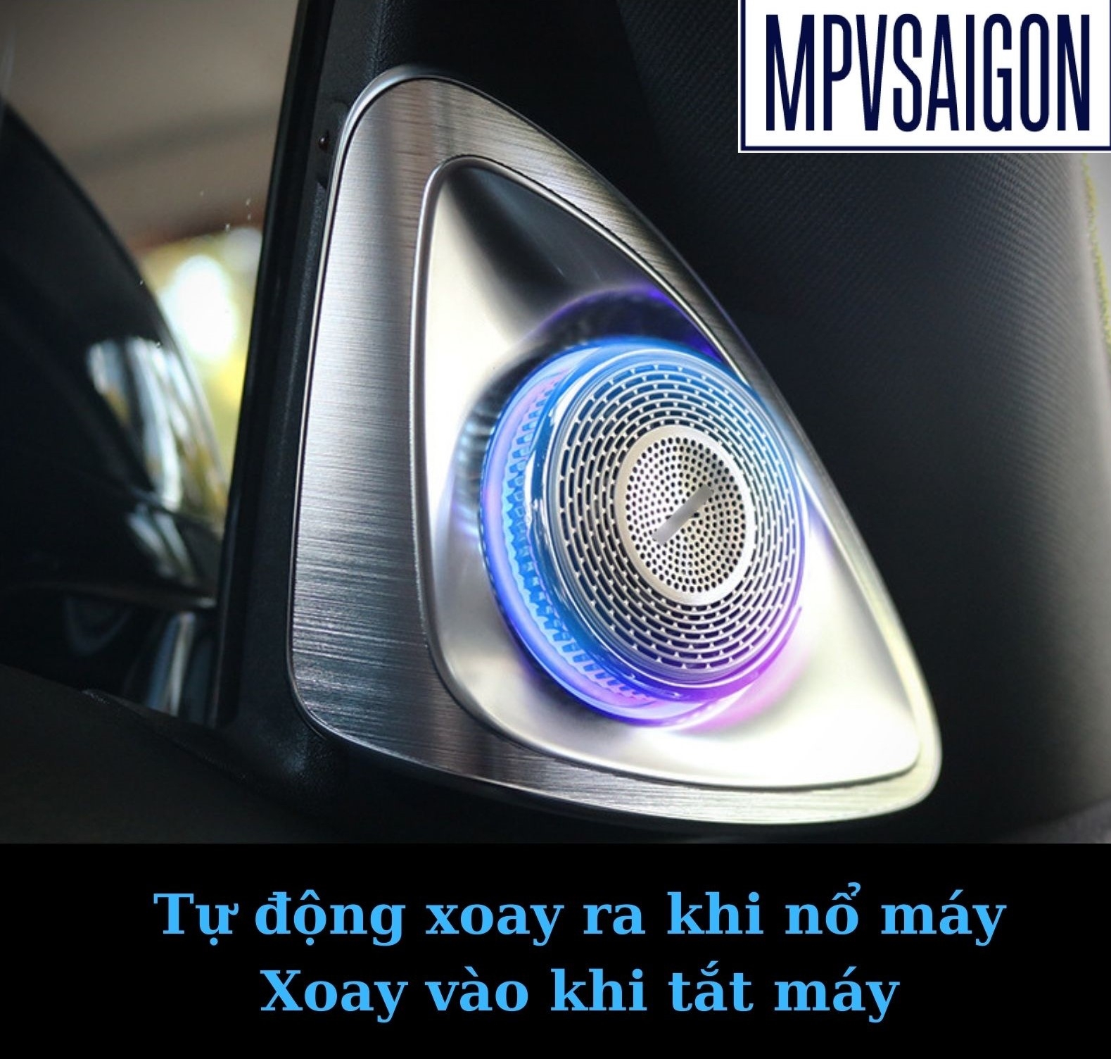 Loa xoay 3D tích hợp led Mercedes