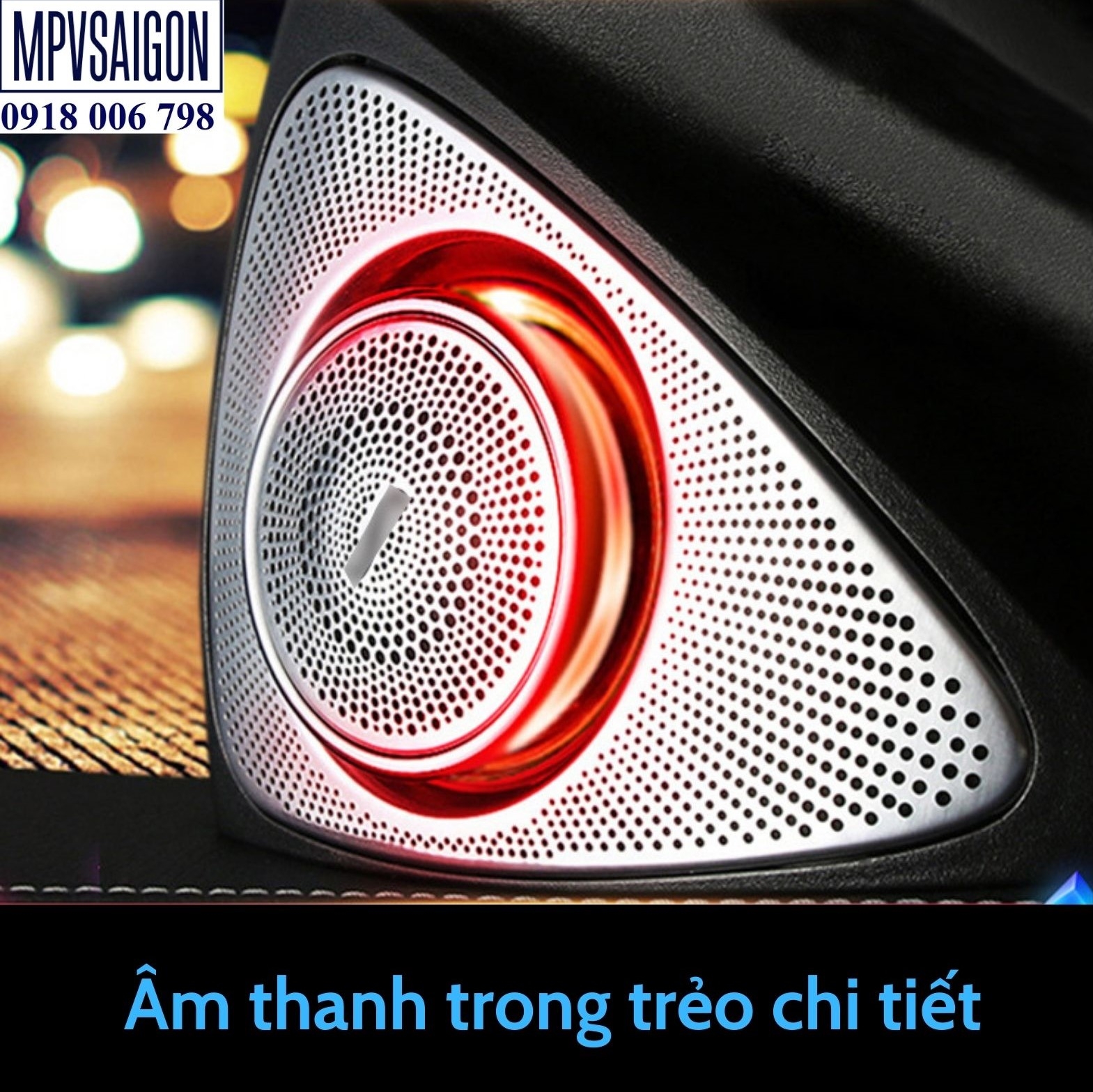 Loa xoay 3D tích hợp led Mercedes